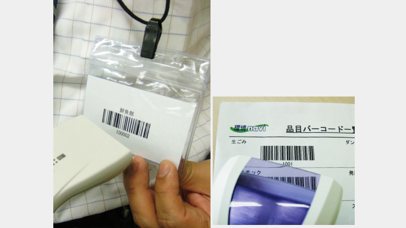 Easy operation by barcode scanning